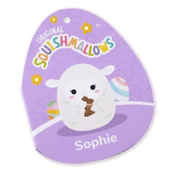Squishmallows Official Kellytoys Plush 12 Inch Sophie the Cream Lamb Holding Cho - Picture 3 of 3